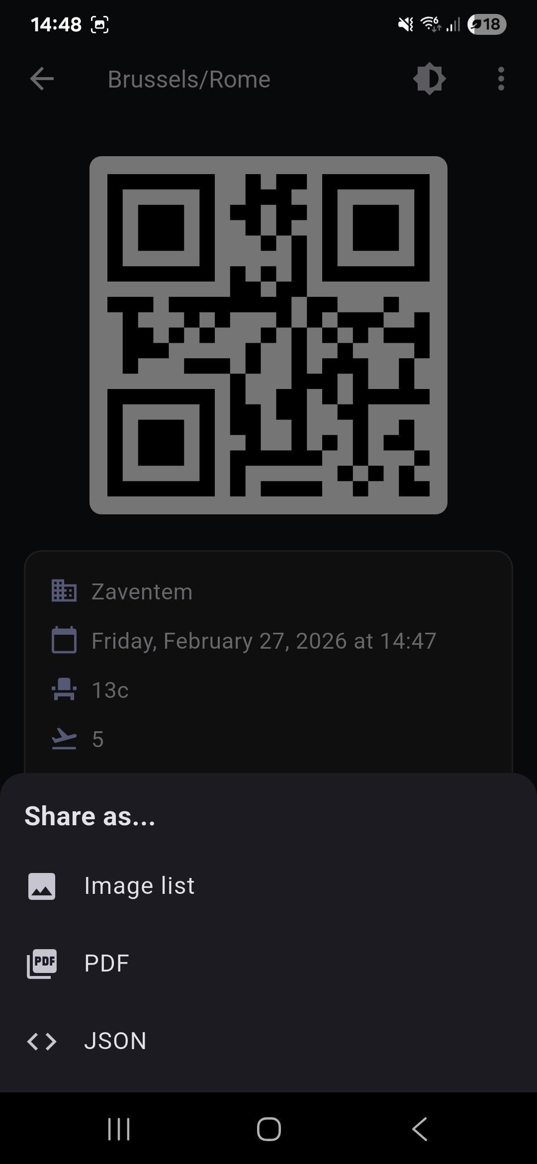 Sharing and export options